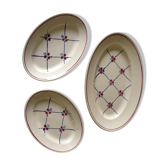 Dish and ramekins Badonviller model Normandy circa 1940