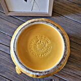 Digoin Sarreguemines pitcher numbered yellow slip