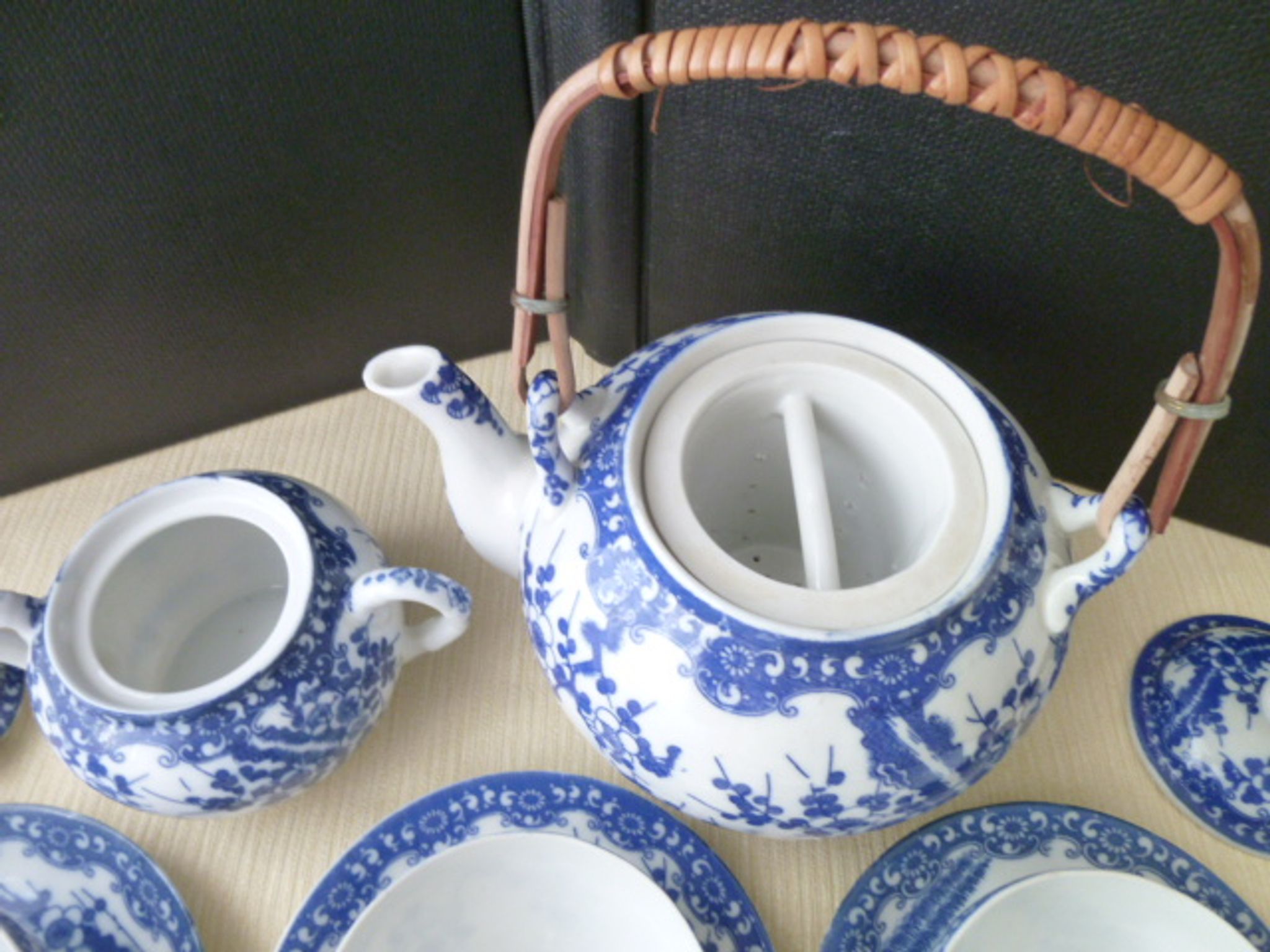 Japanese porcelain tea set 6 people