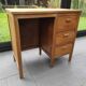 Small wooden desk three drawers