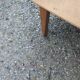 Vintage chest of drawers in gilded oak from the 50s 3 drawers feet bobbin