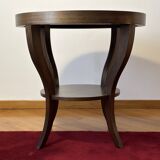 Lot de 2 tables d'appoint contemporaines en bois de cèdre