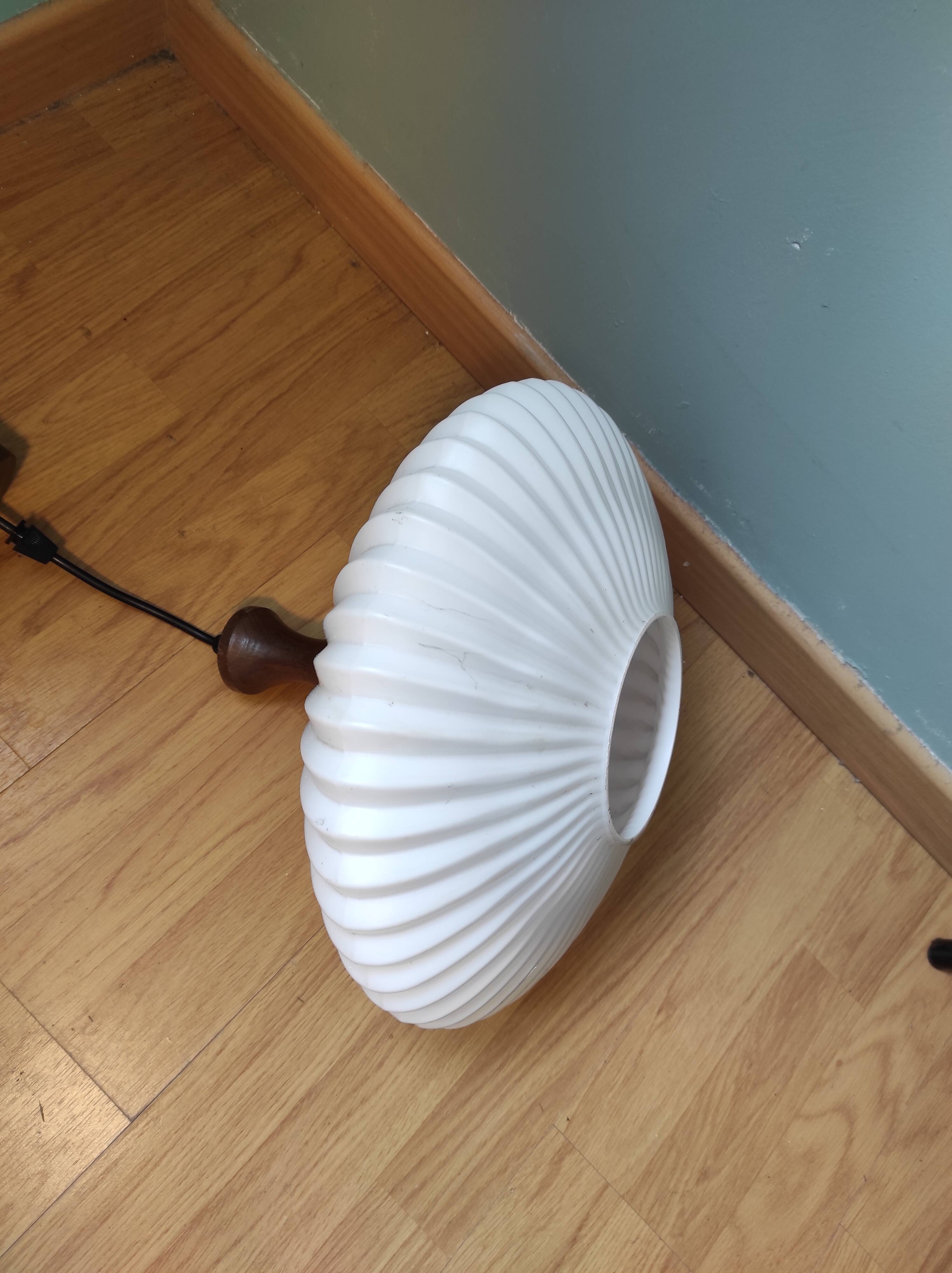 Opaline 50s pendant lamp