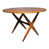 Vintage Scandinavian extendable teak table from the 1970s.
