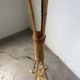 Bamboo and straw floor lamp 1980