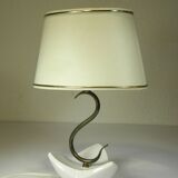 Ceramic and brass lamp from the 1950s.