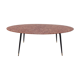 Italian Midcentury Coffee Table with Marble Top and Brass Feet, 1950s