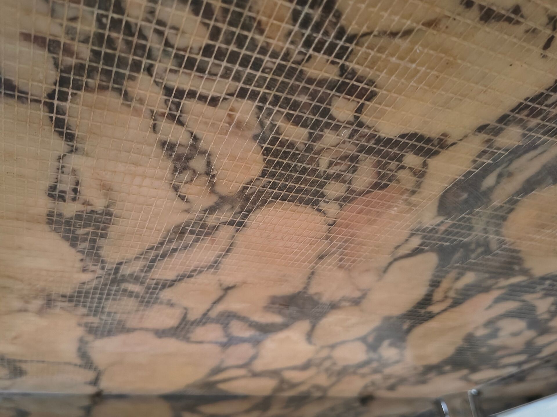 Table basse marbre de Calacatta fin 1970