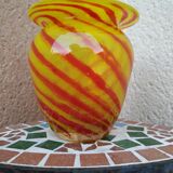 Eric Lindgren's blown glass vase from Claret Glassworks