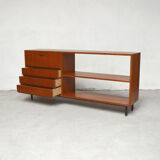 Sideboard bookcase with feet metal, 1960