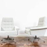 Paire de fauteuils pivotants de Up Zavody, Tchécoslovaquie, années 1970