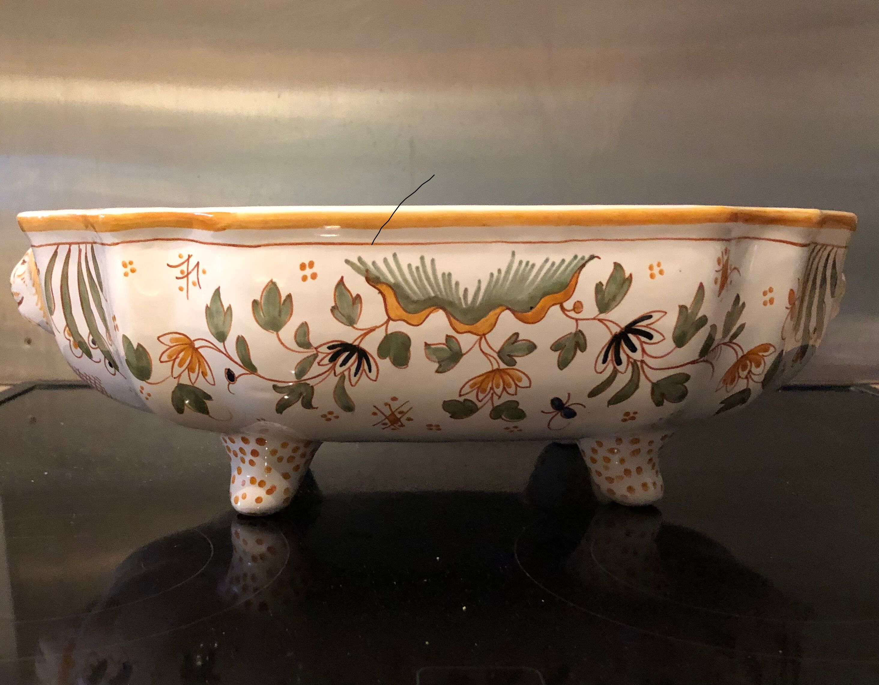 Earthenware tureen from Moustiers