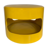 Yellow lacquered thermomoulded cardboard stool, Jean-Louis Avril