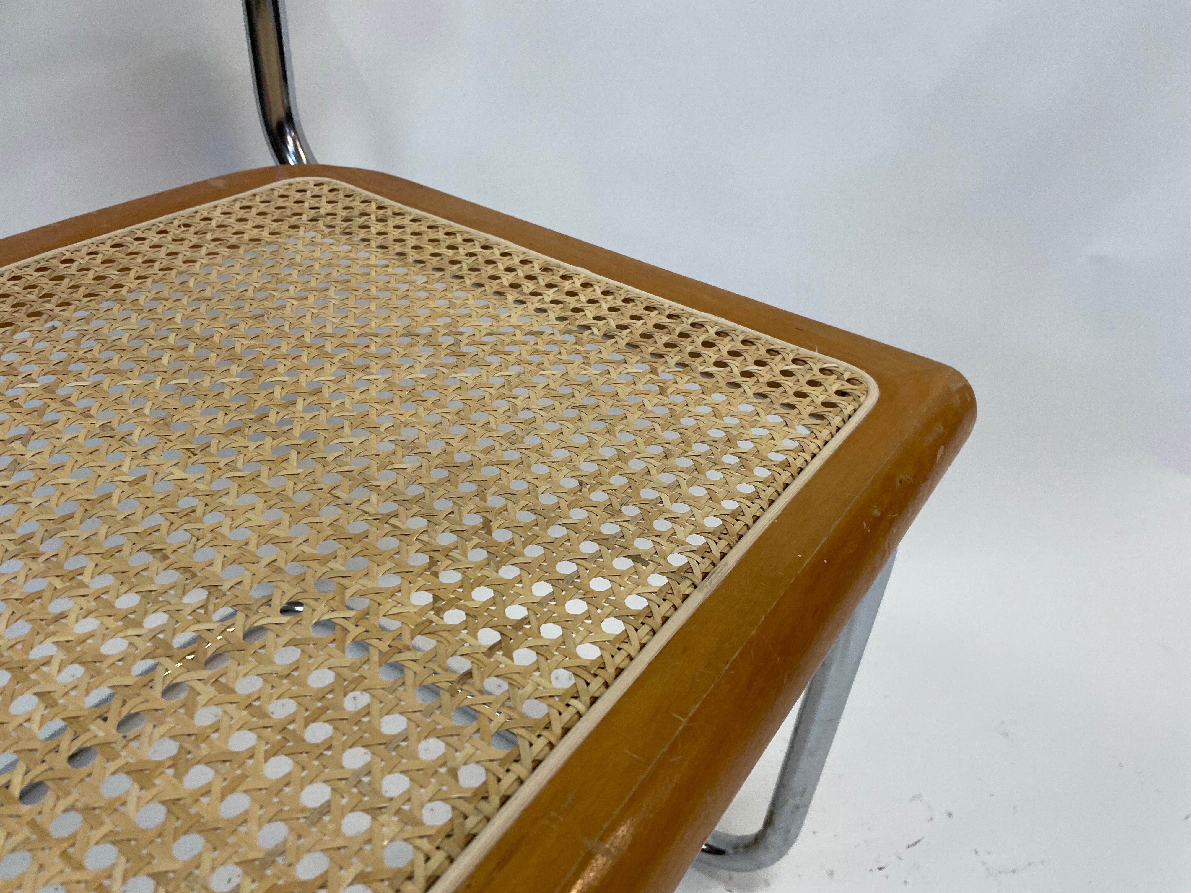 Cesca design chair b32 model in chrome