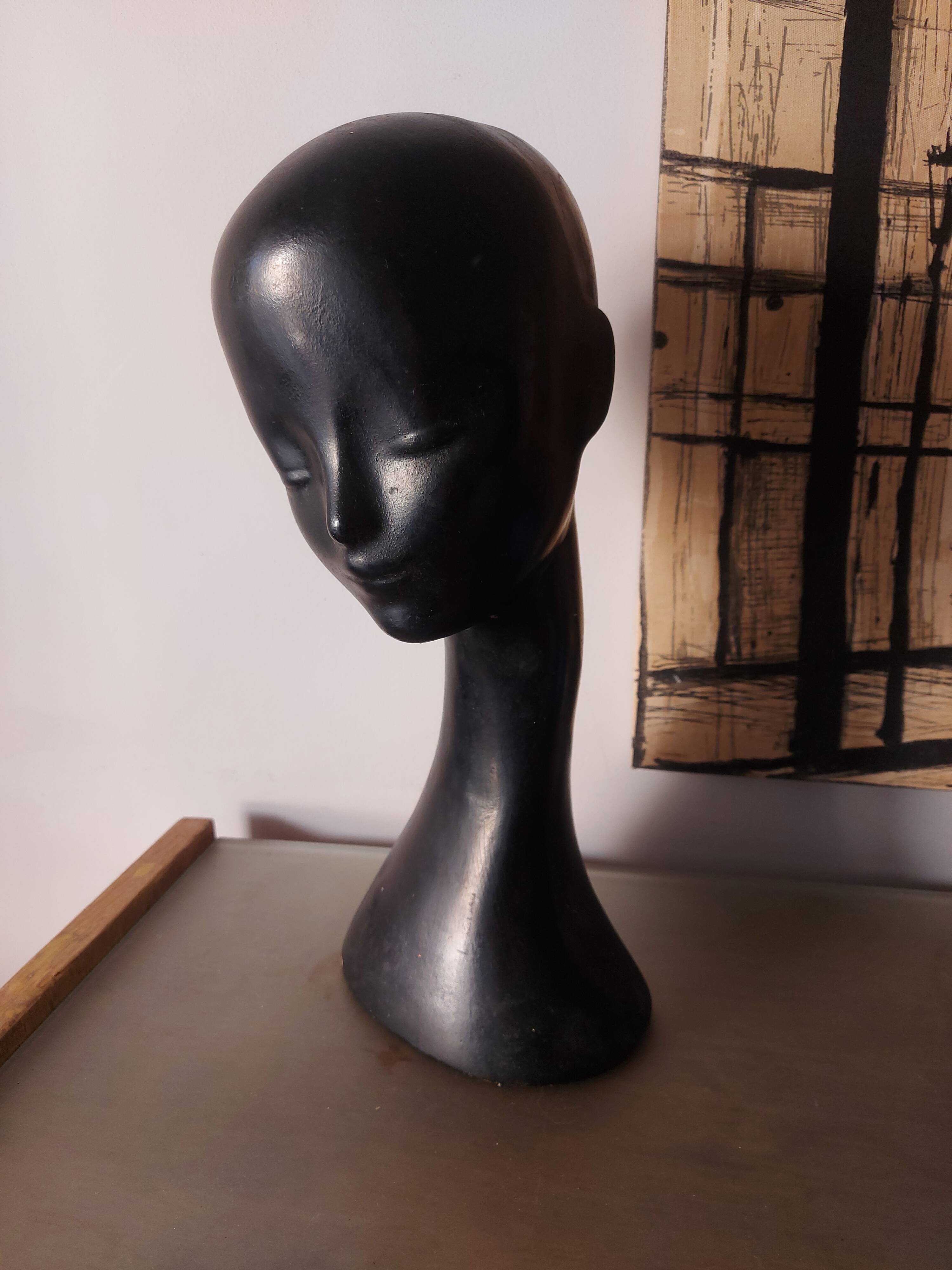 Vintage mannequin head from the 60s, 70's