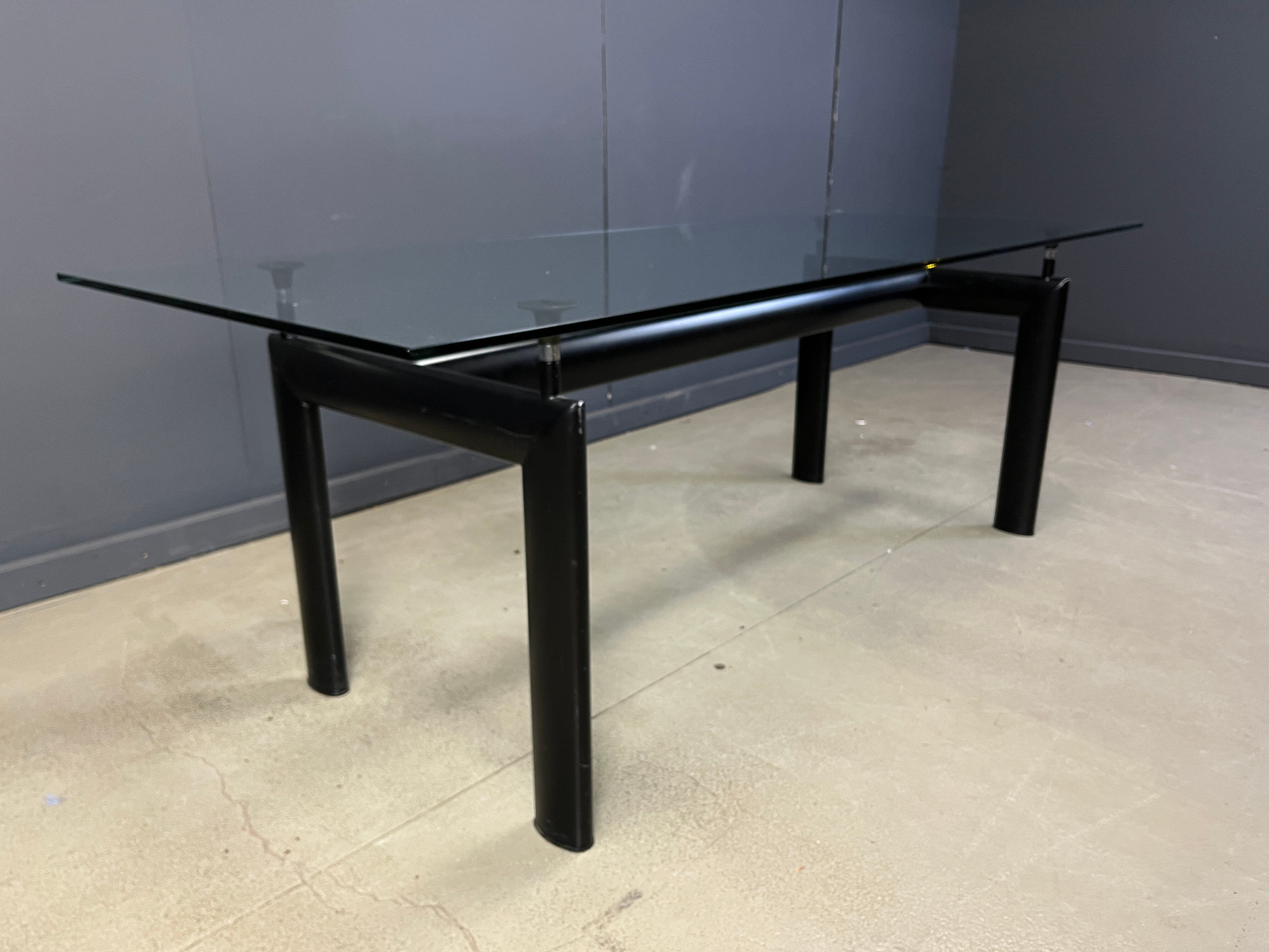 Vintage LC6 dining table by Le Corbusier for Cassina, 1990s