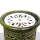 19th Century French Green Enameled Cast Iron Heater Stove