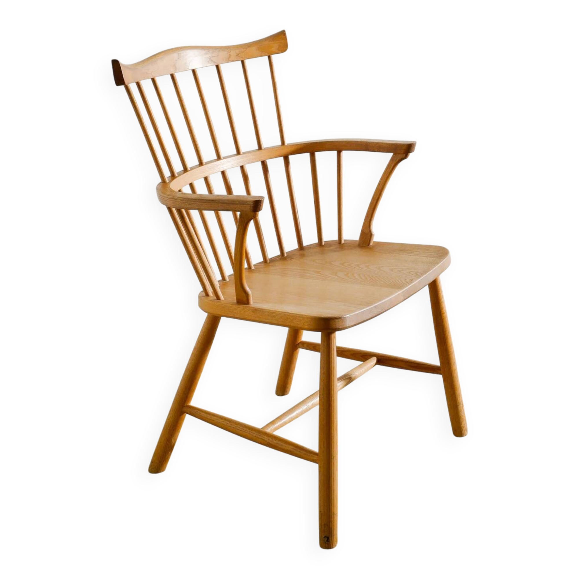 Danish Mid Century Wooden "3250" Windsor Chair by Børge Mogensen, 1960s
