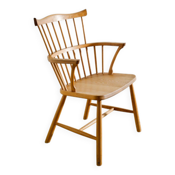 Danish Mid Century Wooden "3250" Windsor Chair by Børge Mogensen, 1960s