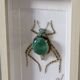 Tableau insecte brodé à la main (pièce unique)