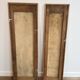Pair of Art Nouveau Decorative Panels with Purple and Yellow Irises. Work
