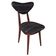 Mid Century Heart Chair in Black Perennials Dotty Fabric, Europe, 1960s
