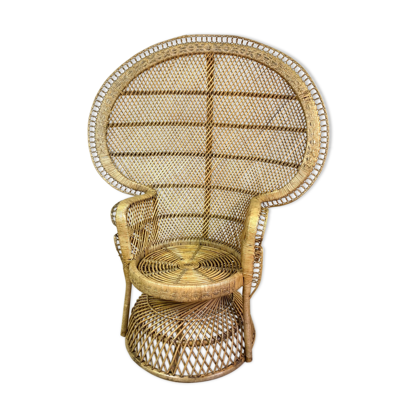 Emmanuelle wicker rattan armchair
