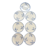 7 Art Deco dessert plates