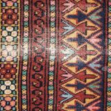 Tapis vintage fait main Bukhara ouzbek 128cm x 199cm (1960s)