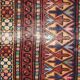 Tapis vintage fait main Boukhara ouzbek 128cm x 199cm (années 1960)