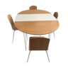 Table ronde à rallonge chêne et 4 chaises, Made.com, Ryland