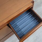 1970s Italian walnut Angelo Mangiarotti 4D series cabinet bar