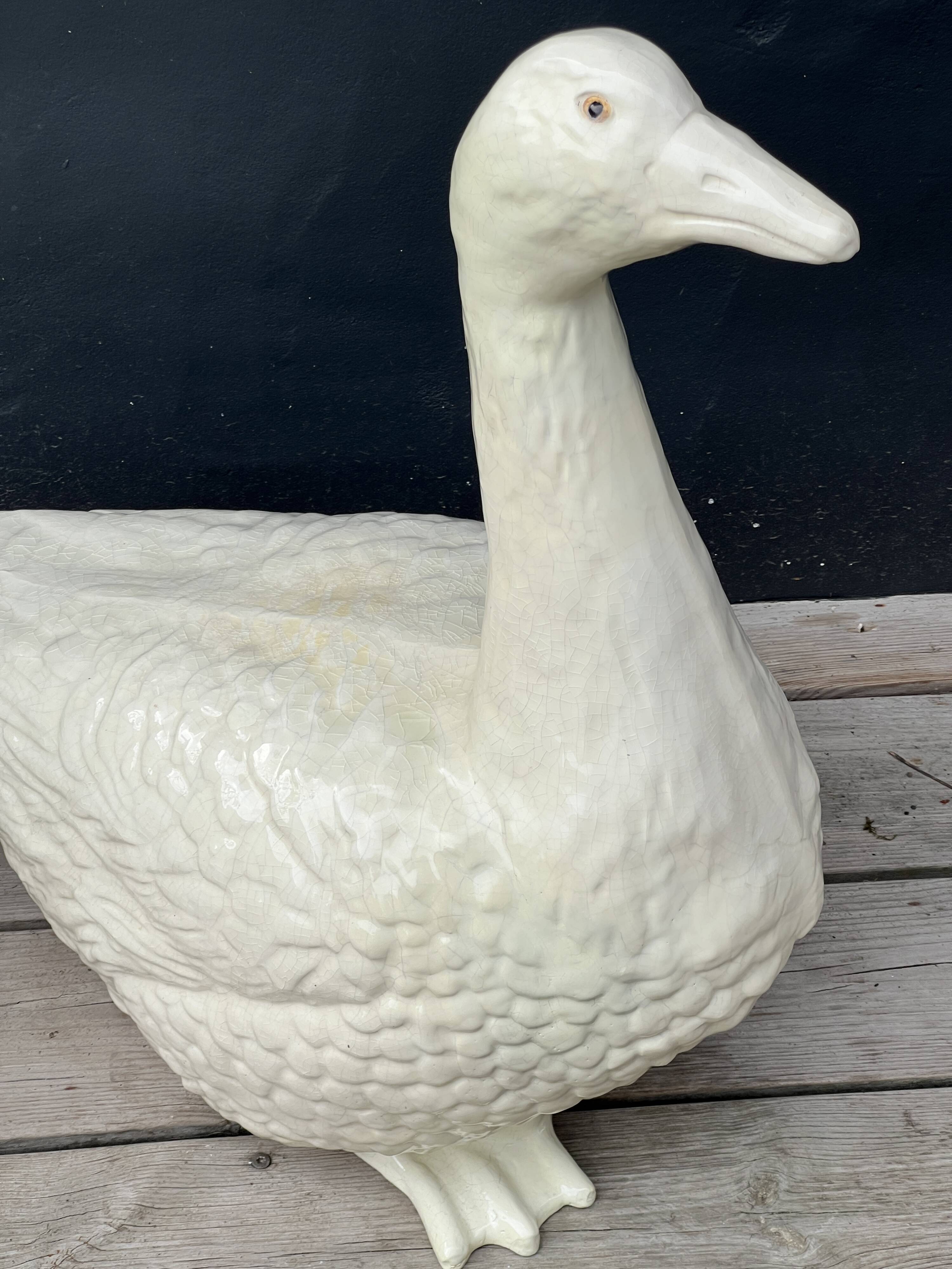 Ceramic goose