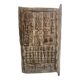 Old carved African door in solid wood – ethnic decoration – pi