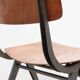 Chair in the style of Friso Kramer, oak and grey.