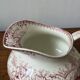 Antique pink ironstone toilet pitcher
