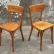 Pair of Baumann bistro chairs