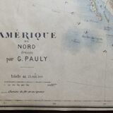 Old saussine geographical atlas in the form of a set of cubes around 1900