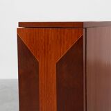 Unique Art Deco cabinet with veneer wood inlay, France 1920s