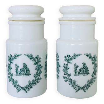 Set of 2 apothecary jars