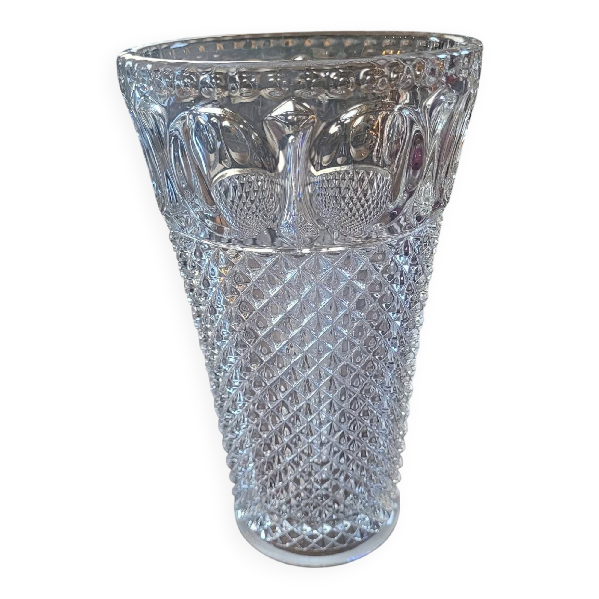 Vintage thick glass vase