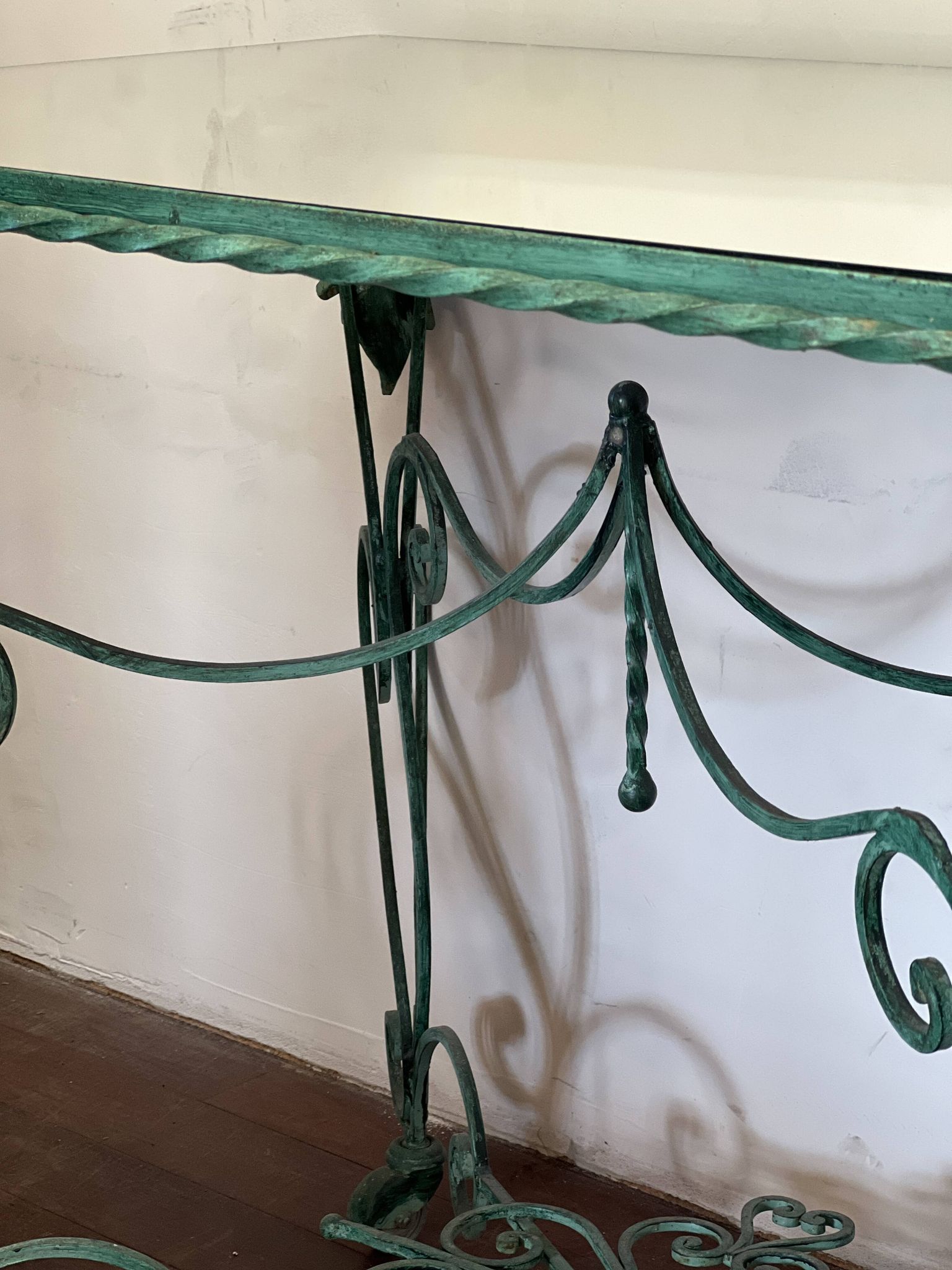 50s wrought iron table