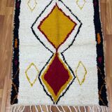 Handmade Moroccan pure wool rug, size 150 x 250 cm
