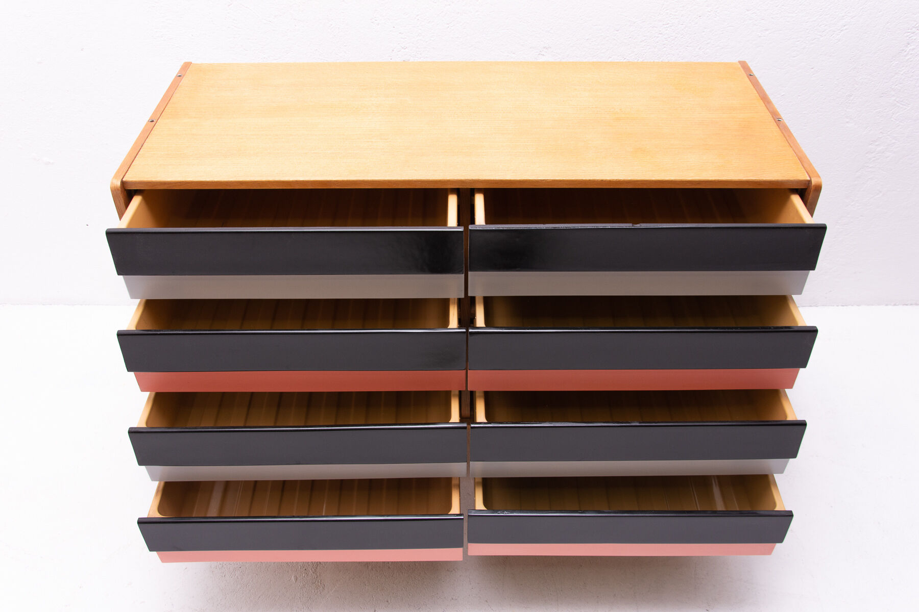 Mid century modern chest of drawers no. U 453 By Jiří Jiroutek, Czechoslovakia