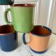 Set of 6 cups / mugs in vintage pottery