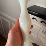 White opaline soliflore vase