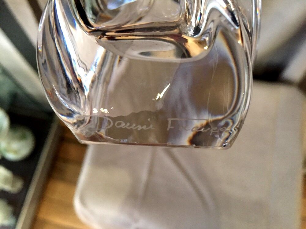 Soliflore crystal vase daum model hebe of the years 1950