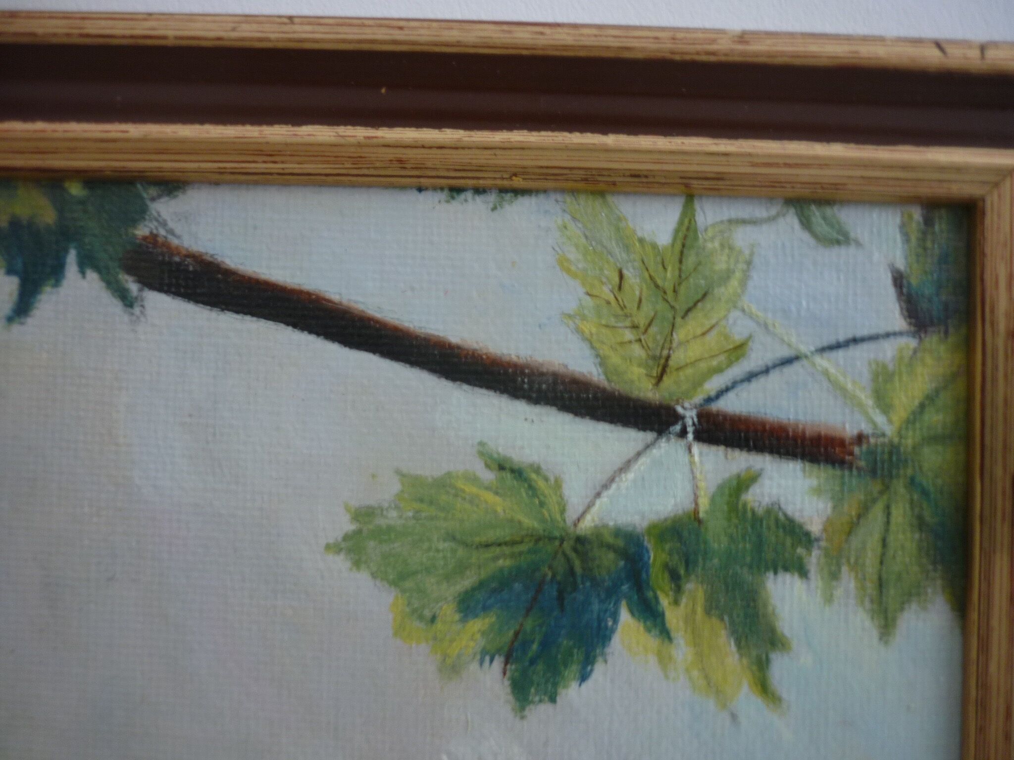 Painting birds on panel