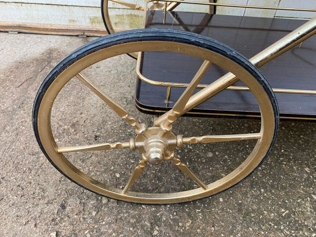 Furniture serving rolling bar 60s