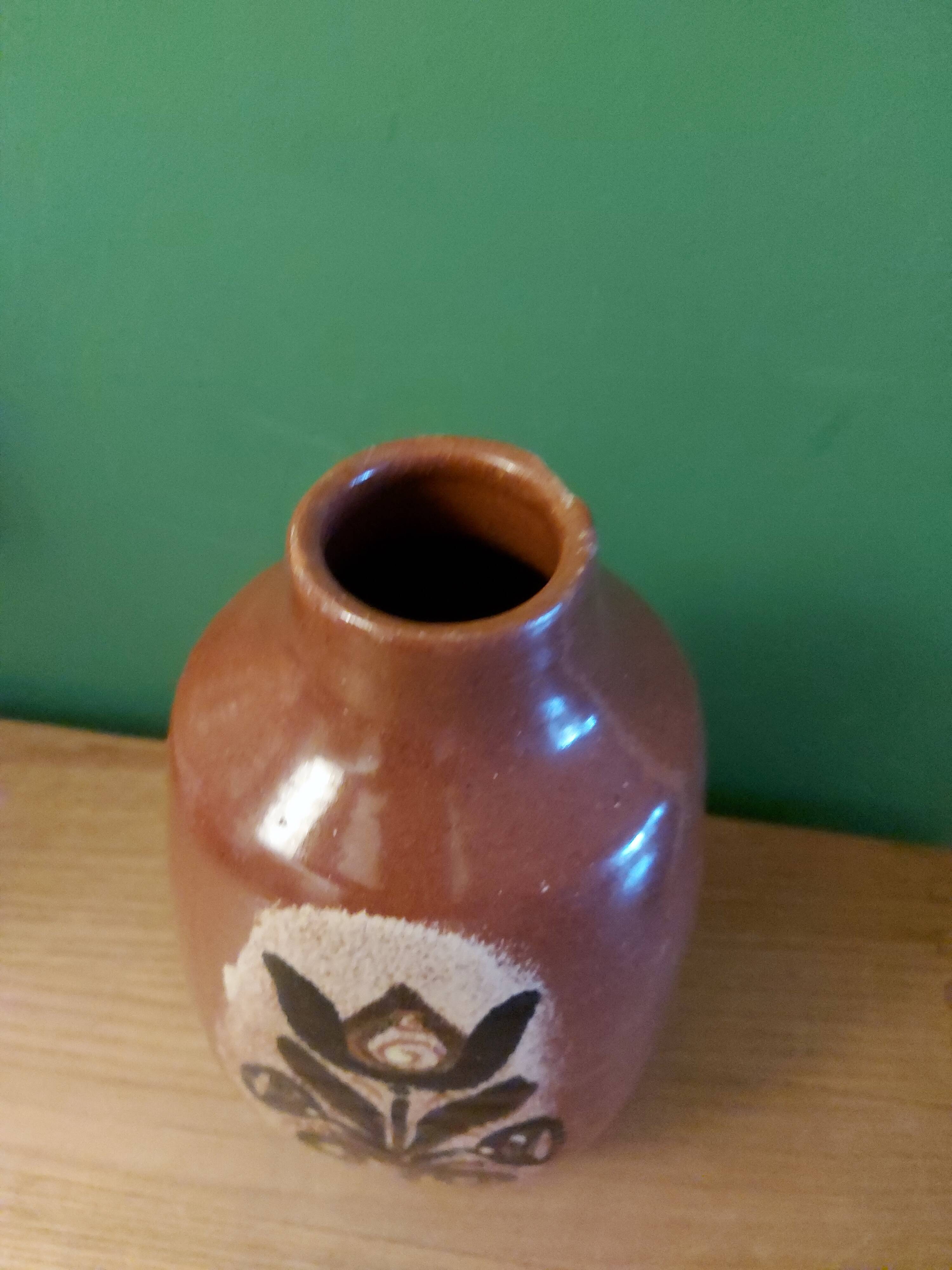 Terracotta vase 50s, 60'S